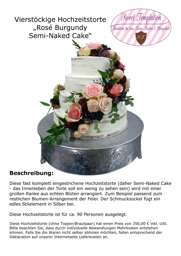 TB_HT_Echte Blumen_3-stöckig_Etagere_Rosé Burgundy Semi-Naked Cake